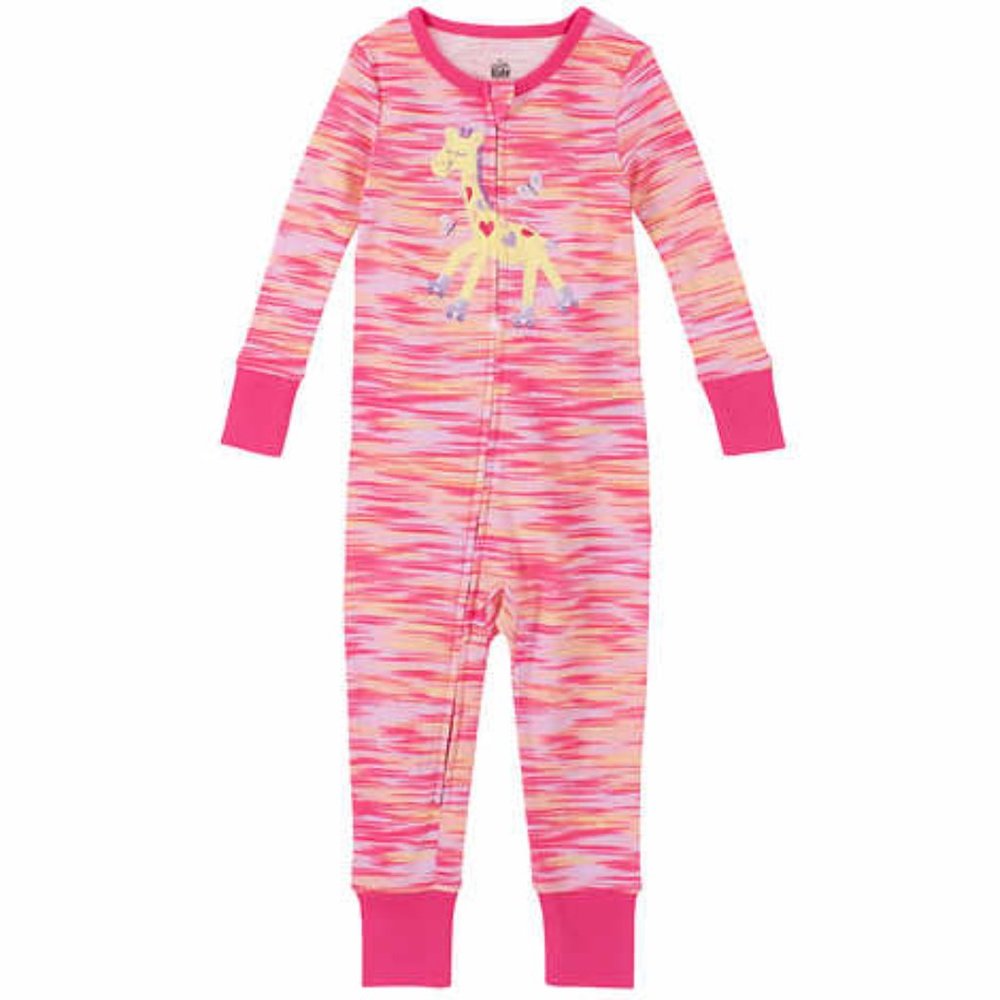 Kids Headquarters Kids' 2-pack Cotton Sleepers, Giraffe NWT - Picture 2 of 5